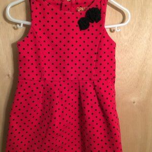 Red dress, black polka dots, Genuine Kids from Osh Kosh